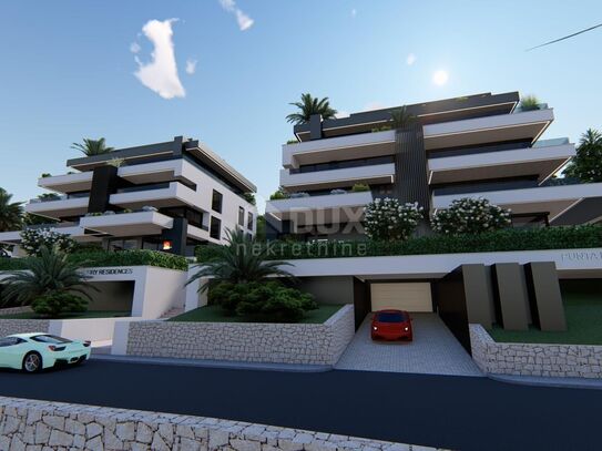 OPATIJA, ZENTRUM - 143 m² große exklusive Wohnung in einem neuen Gebäude mit privatem Pool und Panoramablick auf das Me…