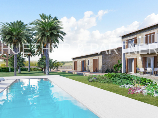 Baugrundstück zwischen Calonge und Cala d`Or
mit Projekt für ein Einfamilienhaus mit Meerblick