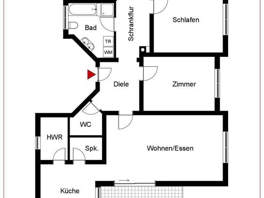 Charmante 4 Zimmer-Wohnung mit Balkon und Stellplatz