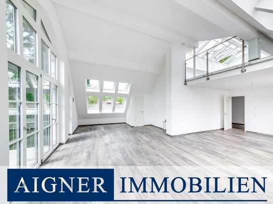 AIGNER - Exklusives Penthouse in Obermenzing: Modernes Wohnen mit zwei Terrassen in Traumlage