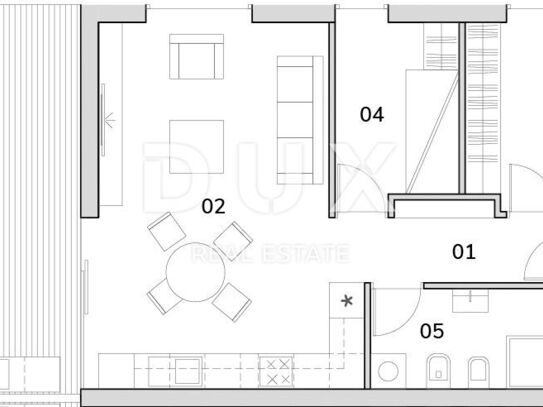 ISTRIEN, NOVIGRAD - 1BR+DB Apartment in einem neuen Gebäude in Strandnähe