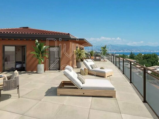 ANTIBES: New apartments in residence with swimming pool and sea view