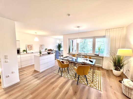 Modernisierte, lichtdurchflutete 4-Zimmer Wohnung mit Balkon in Hamburg-Poppenbüttel (courtagefrei)