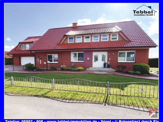 Gepflegtes Zweifamilienhaus - fast Alleinlage! Esterwegen! Emsland Immobilien!