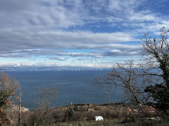 MOŠĆENIČKA DRAGA, MOŠĆENICE - Baugrundstück mit Panoramablick auf das Meer