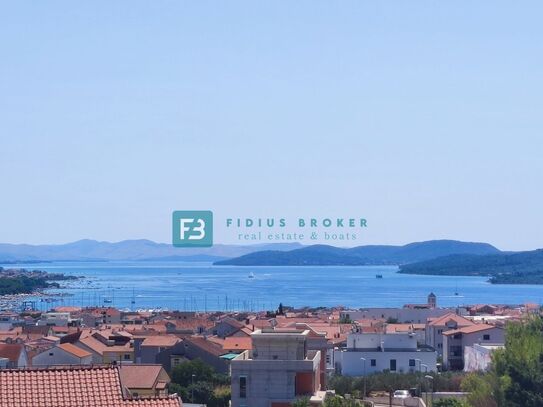 VODICE, Neubau, moderne Wohnung, 1. Stock, Meerblick