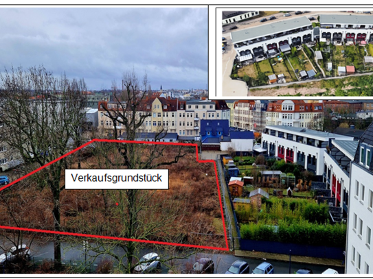 Verkauf eines Grundstücks mit B- und Ausführungsplanung in Magdeburg mit sehr guter Lage für 14 Reihenhäuser