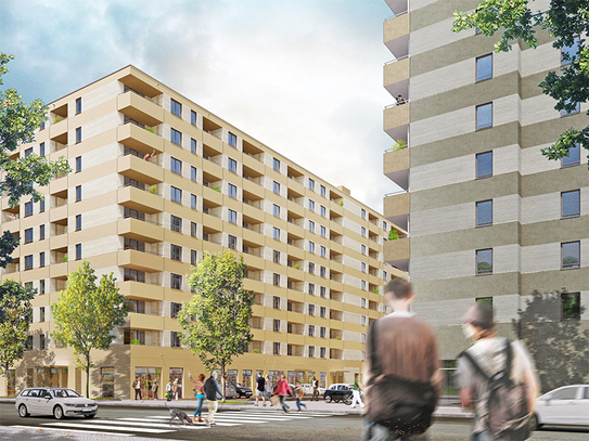 2 Zimmerwohnung im Neubau mit WBS bis 160% ab sofort!