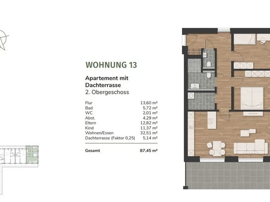 Wohnen am Urwald - 17 moderne Eigentumswohnungen in Neuenburg - Wohnung 13