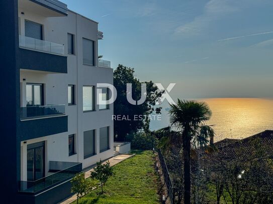 OPATIJA, BREGI – hervorragende Wohnung von 104 m2 in einem neuen Gebäude mit Meerblick, Terrasse, bezugsfertig