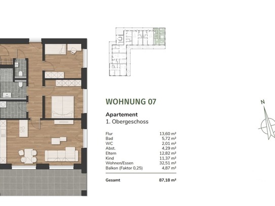 Wohnen am Urwald - 17 moderne Eigentumswohnungen in Neuenburg - Wohnung 7