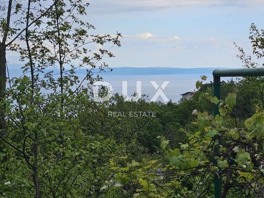 OPATIJA, VEPRINAC, ŠIMETIĆI - Einfamilienhaus 300m2 zur Anpassung mit Meerblick + Garten 1500m2