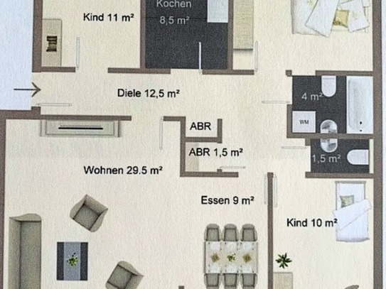 FEINE EIGENTUMSWOHNUNG IN GRÜNER LAGE IN DER GARTENSTADT HAAN