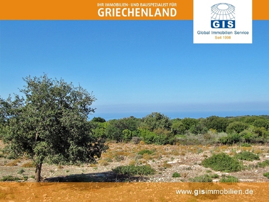 +++ GRIECHENLAND - NORD-KRETA - GRUNDSTÜCK: mit genehmigter Planung und tollen Meerblick +++