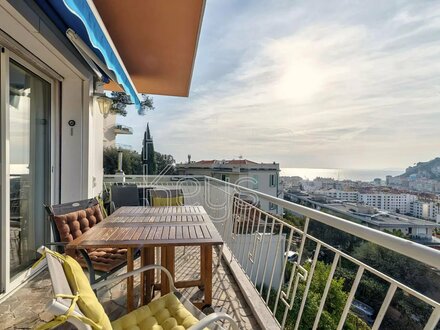 3,5-Zimmer Wohnung, Terrasse und Meerblick, Hafen von Nizza