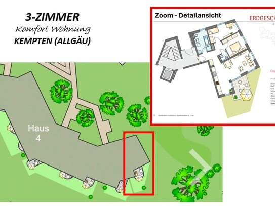 exklusive 3-Zimmer Wohnung - Funkenwiese