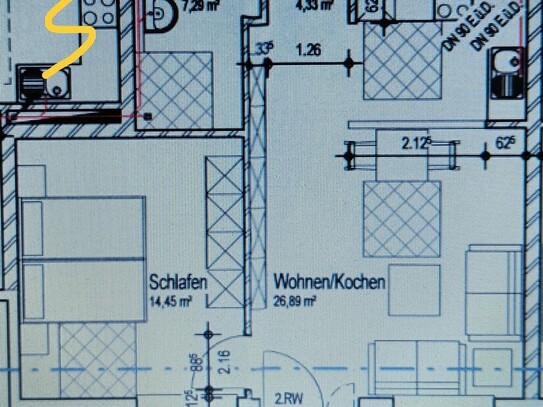 Am Golfpark! Dachgeschoss!! 2-ZW zum 01.01.2025!!! ab 01.11.2024 Einzug möglich!!!!