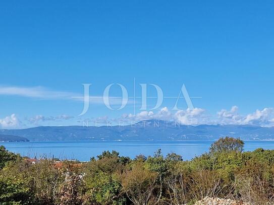 Malinska, Apartment mit offenem Meerblick