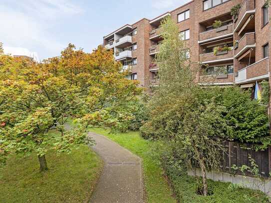 Düsseldorf-Düsseltal: Seltene Gartenwohnung mit Tiefgaragenstellplatz