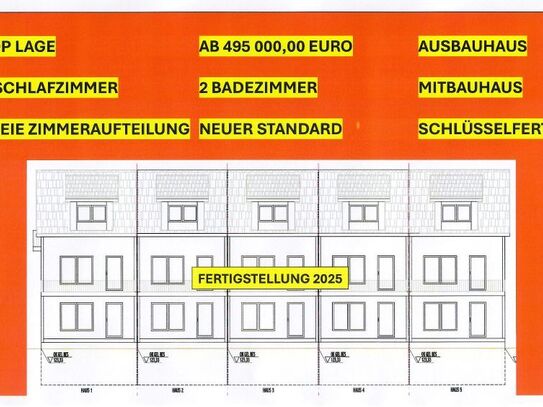 Provisionsfrei* Neubau-Reihenmittelhaus-Voll unterkellert