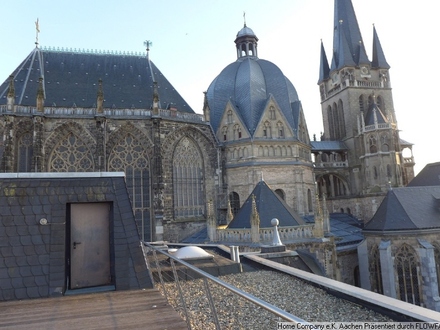 Aachen-City: Schick möbl. 1,5 Zi-Whng. mit Dachterrasse in bester Lage am Dom