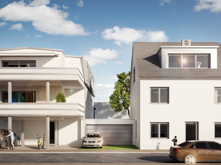 Neubau Obergeschosswohnung im 3- Familienhaus KfW 55 Effizient mit Lift direkt in die Wohnung
