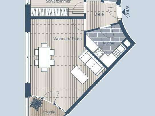 Kapitalanleger aufgepasst! Langzeit-vermietete 2-Raum-ETW mit Loggia in Plagwitz-Lindenau