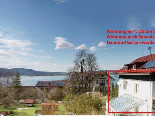 Bel Etage idyllischer Gründerzeit Villa direkt am Kochelsee