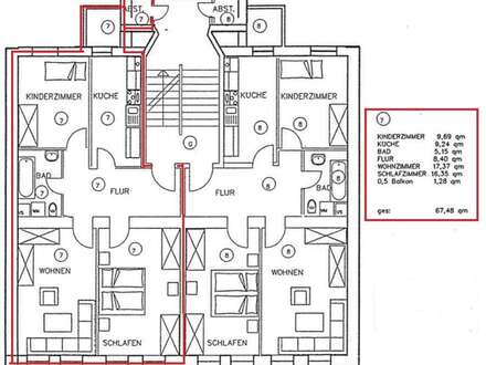 Kapitalanleger aufgepasst! langzeit-vermietete 3.-Raum-ETW mit Balkon in Stötteritz