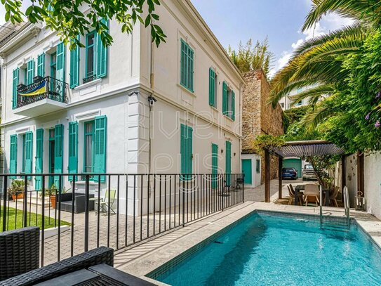 Schönes Bürgerhaus, Pool, Garage, Viertel Petit Juas in Cannes