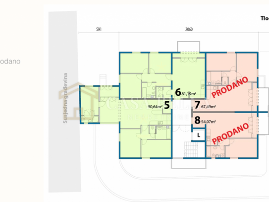 Wohnung Gornji Čehi, Novi Zagreb - Zapad, 81,19m2