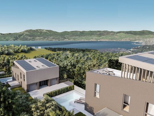 KOSTRENA - Fantastischer Neubau mit wunderschönem Blick auf das Meer