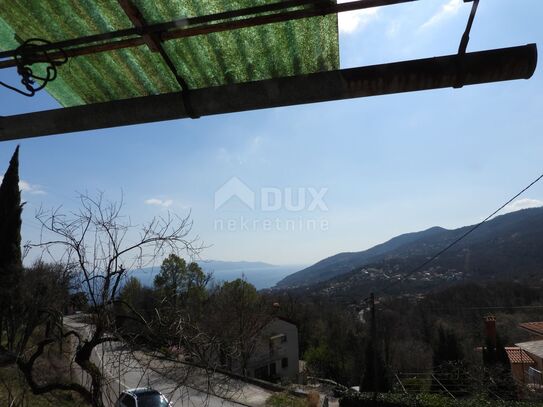 OPATIJA, IČIĆI, POLJANE - Baugrundstück 4400m2 MIT BAUGENEHMIGUNG!!! mit Meerblick + altes Haus 130m2