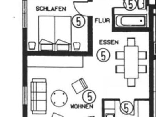 Exklusive, gepflegte 3-Raum-Wohnung mit Balkon in Pforzheim/Huchenfeld