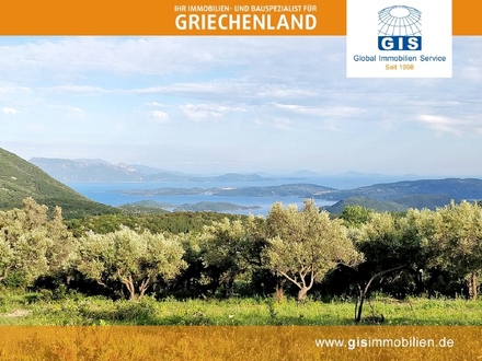 +++ GRIECHENLAND LEFKADA BAUGRUNDSTÜCK: In schöner Natur gelegen mit traumhaften Blick +++