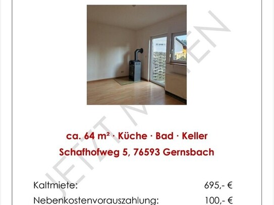 JETZT MIETEN! Schöne 2-Zimmer Wohnung - Helle Räume und Sonnenterasse