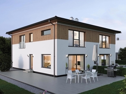 Neu & Neu - Neubau von zwei Doppelhaushälften im Berkersheim.