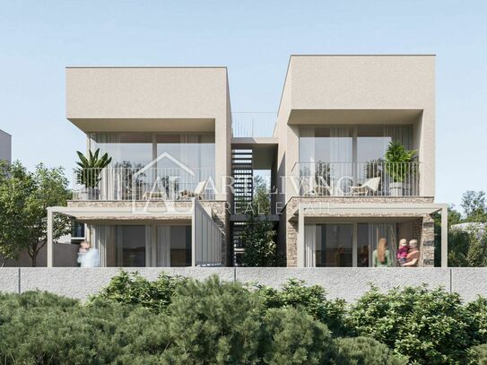 NOVIGRAD - UMGEBUNG - Attraktive zweistöckige Wohnung in einem neuen Gebäude an der Spitze! Lage, 300 m vom Meer entfer…
