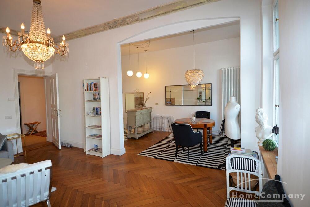 Hochwertige und stilsichere Altbauwohnung in Moabit, möbliert - Foto 1