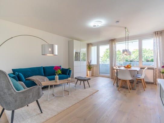 Modern Möblierte 3-Zimmer-Wohnung mit WestBalkon - Nebenkosten inklusiv
