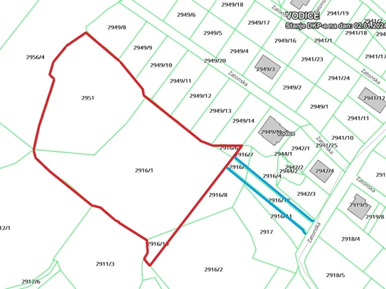 Grundstück Vodice, 9.233 m2