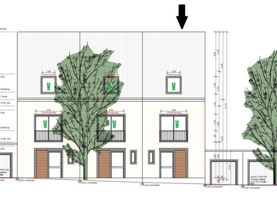 Wohngrundstück mit Baugenehmigung für ein Reiheneckhaus plus Garage in Dortmund zu verkaufen