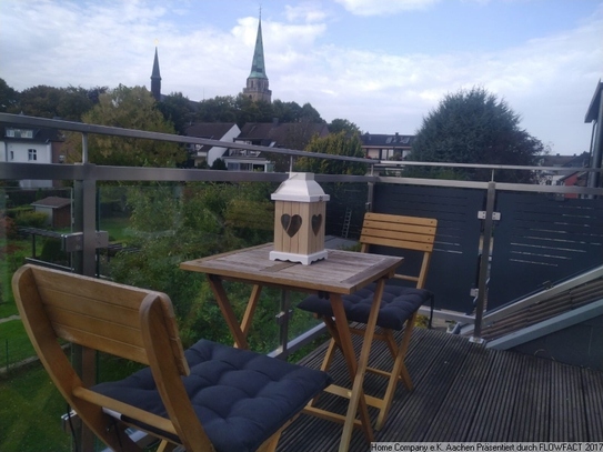 Aachen-Brand: Modern möbl. 2-Zi.-Whng m. Balkon und PKW Stellpl.