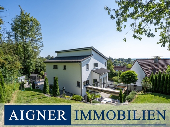 AIGNER - Einfamilienhaus mit Einliegerwohnung und traumhaftem Alpenpanorama in Wartenberg