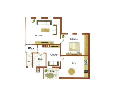 Schöne 2-Zi.-Wohnung inklusive EBK & Balkon & Kfz-Stellplatz - Nähe Thüringer Kreuz
