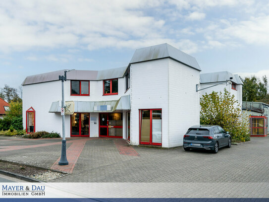 Rastede/Wahnbek: Zur Vermietung - Bürogebäude und Produktionshalle mit verschiedenen Nutzungsmöglichkeiten, Obj. 7695