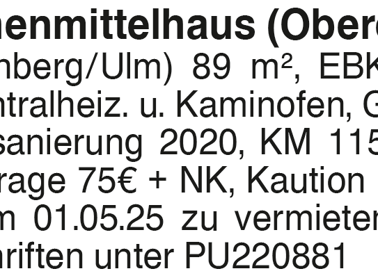 Reihenmittelhaus (Oberer Kuhberg/Ulm)