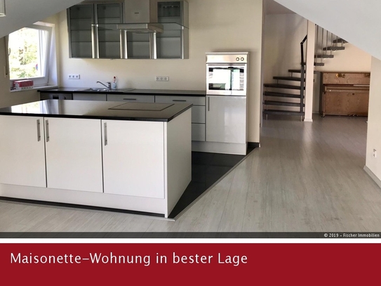 Neuwertig Maisonette-Wohnung mit EBK und Garage in bester Wohnlage