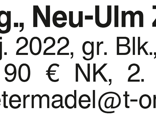 Neuw. 3-Zi.Whg. Neu-Ulm