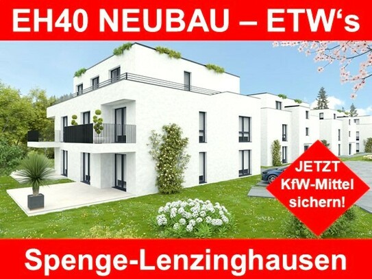 Bei Bielefeld: RENDITE durch 3+5% SONDER- AfA. NEUBAU-ETW als KAP-Anlage. Ab 2,5%* KfW- Darlehn